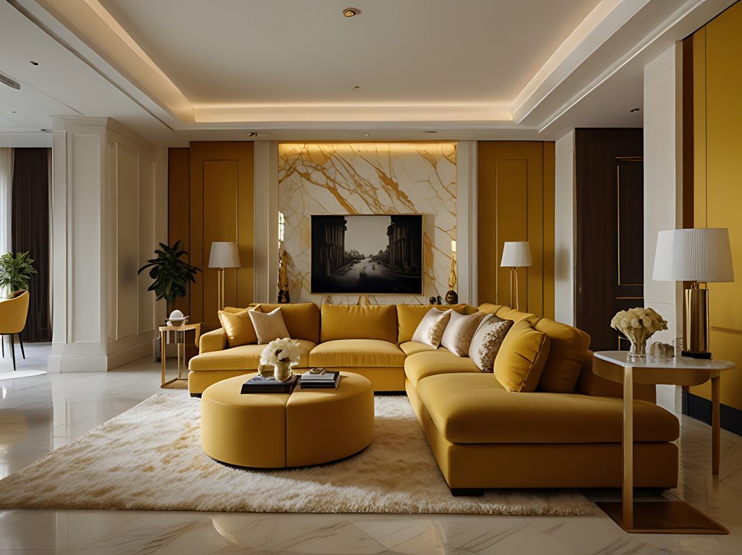 Modern minimalist living room